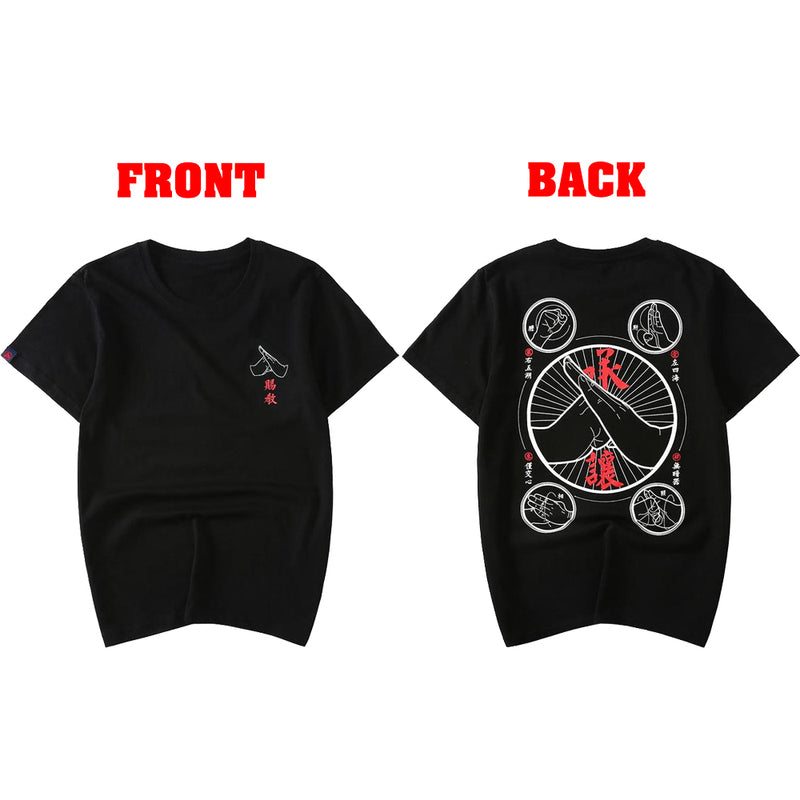 idrop TOLLO - Martial Arts Painted Sukajan T-Shirt Japanese Street Fashion