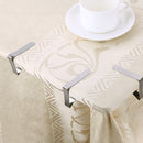 idrop 4 Pcs 5cm Thick Stainless Steel Dining Tablecloth Clip Tableware