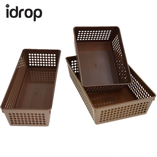 idrop 3pcs Mix Multifunctional High Quality Plastic Basket Set