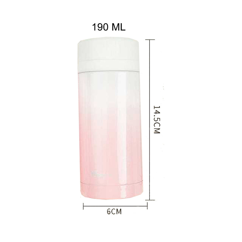 idrop 190ml Trendy Portable Stainless Steel Thermos Flask (Color Randomly Sent)