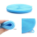 idrop Multipurpose Silicone Sponge Scrubber with Soft Bristles