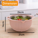 idrop 2 in 1 Kitchen Tilting Strainer Draining & Washing Basket