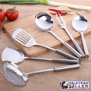 idrop 7 Pcs Stainless Steel Cool Grip Kitchen Utensil Set