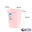 idrop Portable Hanging Eco-Friendly Wheat Straw Trash Garbage Can Bin