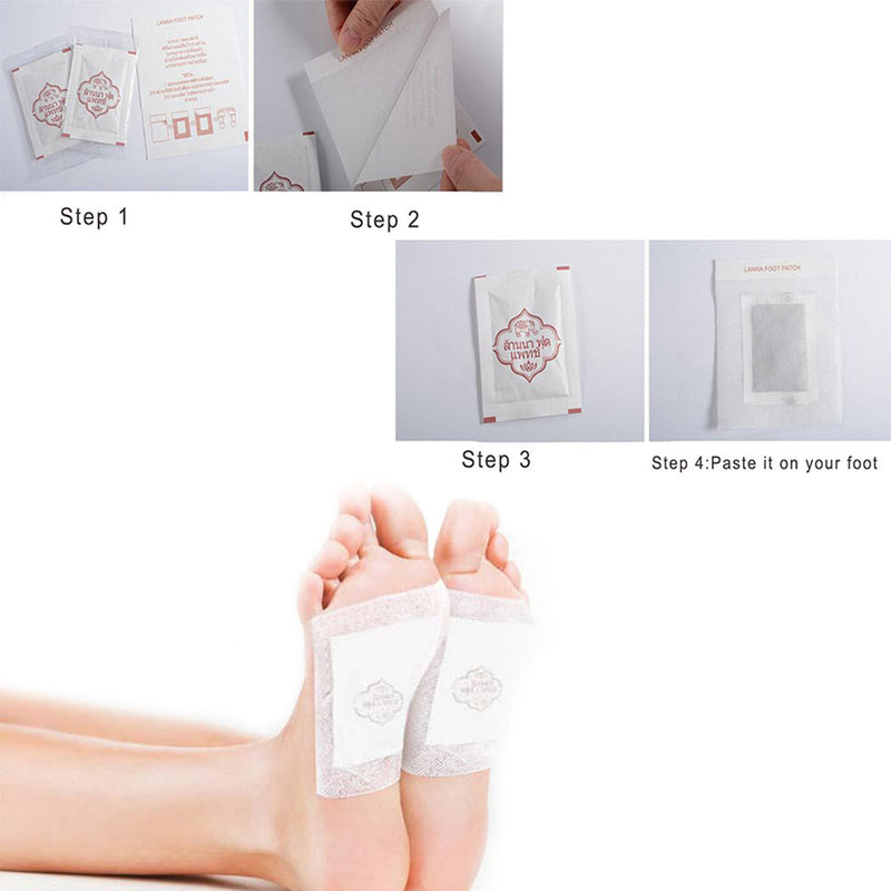 idrop Lanna Foot Patch for foot therapy treatment (10 patches per pack) | Buy 1 Pack / Buy 5 Free 1 Pack package