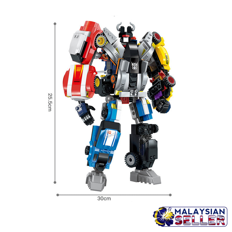 idrop Transformers Decepticon Robot Assembly Vehicle Car Toy Set For Kids Children