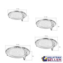 idrop Set of 4 Layer 20 cm 22 cm 24 cm 26 cm Steamer Steaming Rack Kitchen Tool Cookingware