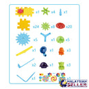 idrop ANTI-DOU PARADISE - Motorized Spinning Gears Electric Brick Building Blocks Battery Operated [ 598