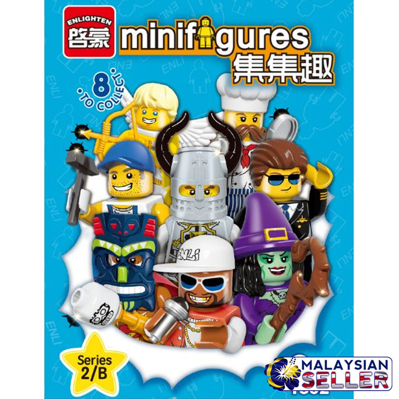 idrop ENLIGHTEN - 8 in 1 Random Minifigures Set Compatible with Lego [ 1502B