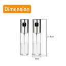 idrop 100ml Kitchen Oil & Seasoning Mini Spray Glass Bottle Dispenser