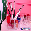 idrop Heart Shaped Multipurpose Acrylic Make Up Cosmetics Storage Box Organizer
