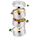 idrop 14 cm 2 Layer 3 Layer Stainless Steel Heat Insulation Lunchbox