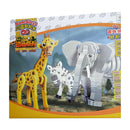 idrop Giraffe/Elephant Wild Safari Animals Foam EVA Building Block Toy Set For Kids And Children