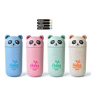 idrop 300 ml Portable Wheat Straw Panda Cute Cartoon Drinking Cup