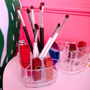 idrop Heart Shaped Multipurpose Acrylic Make Up Cosmetics Storage Box Organizer