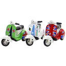 idrop Miniature Scooter Vespa Motor Handcrafted Metallic Collectibles Display (1 Scooter)