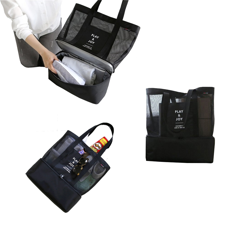 iDrop 2 in 1 Multipurpose Double Layer Waterproof Trendy Bag For Travel Picnic