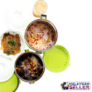 idrop 2Layer Cute Portable Stainless Steel Lunch Box Food Storage