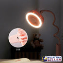 idrop 2 in 1 Electric USB Clip Stretchable Portable Fan With Round Study Lamp