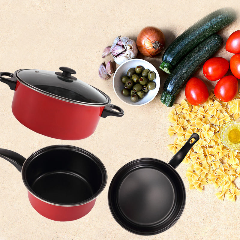 idrop [ 10pcs ] COOKWARE SET - Kitchen Cookingware Pot Pan and Utensils / Set Kuali dan Periuk Memasak / 厨房炊具锅具和餐具