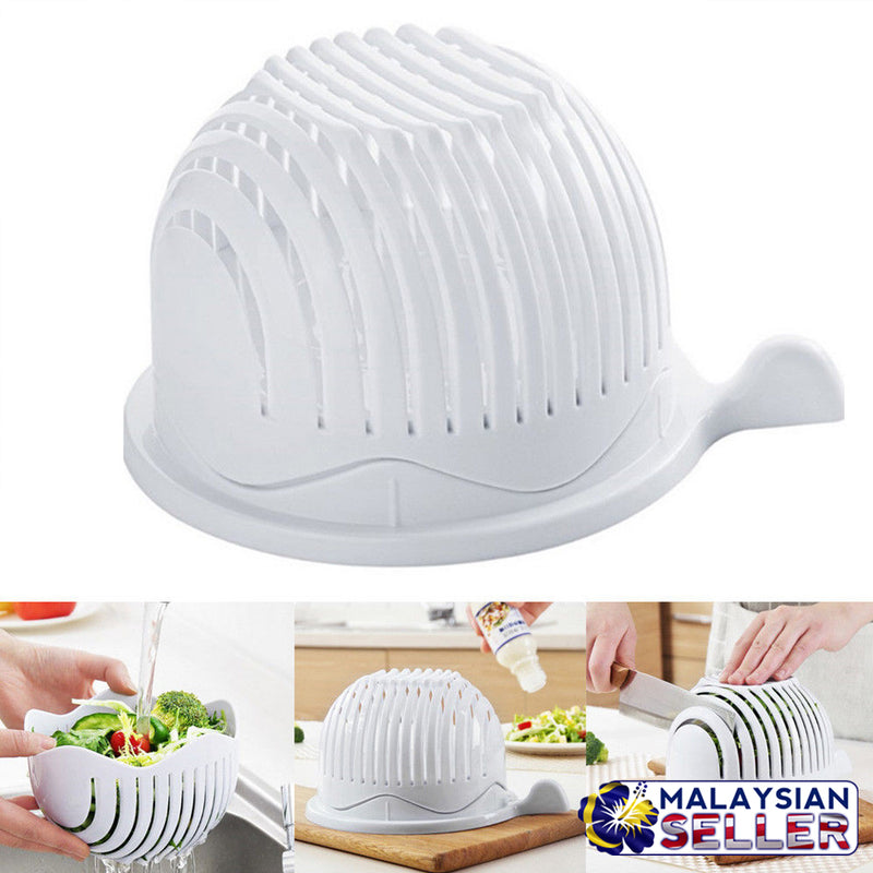 idrop QINGFENG - Fast and Easy Salad Maker Cutter Strainer Bowl