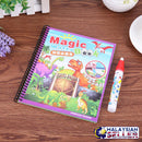 idrop Dinosaurs Magic Eco-Friendly Coloring Book And Pen For Kids And Children