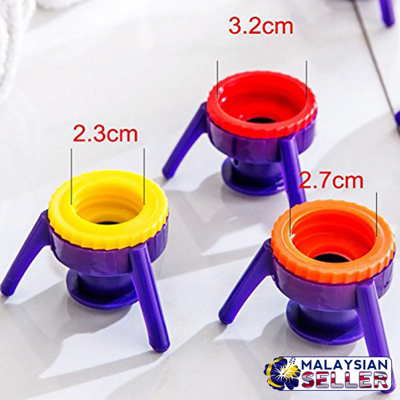 idrop FLIP-IT - Leakproof Inverted Caps Empty-It Bottle Cap Stand Kit