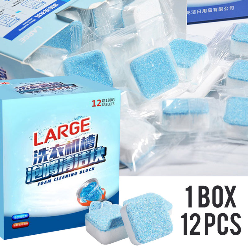idrop Fast-Dissolving Washing Machine Drum Cleaner Tablet [ 12pcs per Box ]