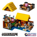 idrop 432 Pcs Minecraft Farm Cottage Colorful Creative Building Block Toy Set For Kids Children