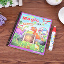 idrop Dinosaurs Magic Eco-Friendly Coloring Book And Pen For Kids And Children