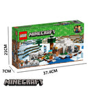 idrop 242 Pcs Minecraft Winter Colorful Creative Building Block Toy Set For Kids Children