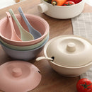 idrop Eco-Friendly Wheat Straw Fibre Stock Soup Pot With Lid And Big Spoon