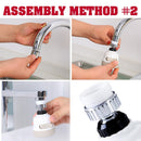 idrop 3 IN 1 Sink Tap Head Adjustable Water Faucet Pipe Attachment