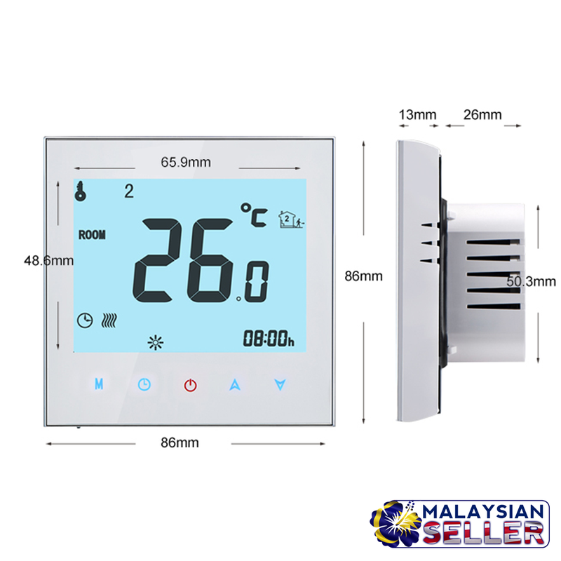 idrop Weekly Programmable Boiler Temperature Controller Heating System (BHT-1000-GC)