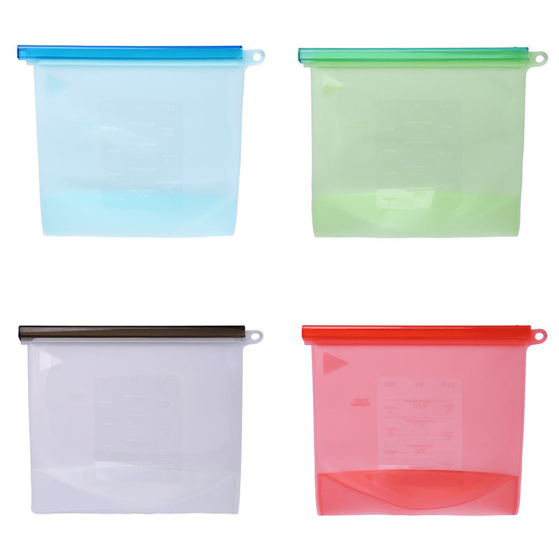 idrop Reusable Preservation Silicone Food Storage Bag Container for Freezer, Microwave, Vegetable, Meat, Snack