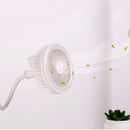 idrop 2 in 1 Electric USB Clip Stretchable Portable Fan With Round Study Lamp