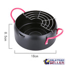 idrop 18 cm Stainless Steel Non-Stick Frying Cooking Pot Tempura Cookingware Kitchen Utensils