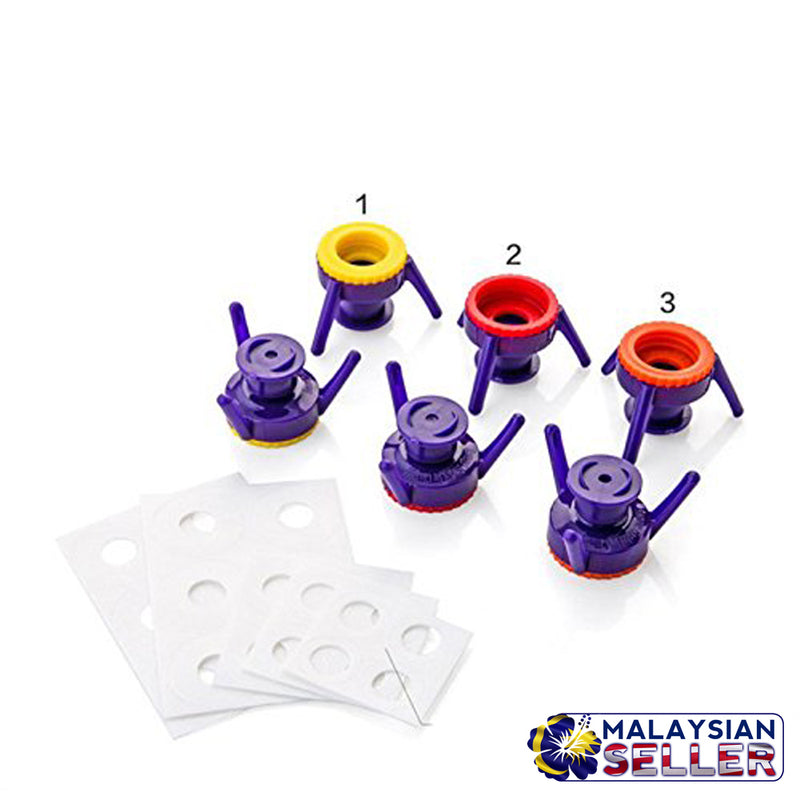 idrop FLIP-IT - Leakproof Inverted Caps Empty-It Bottle Cap Stand Kit