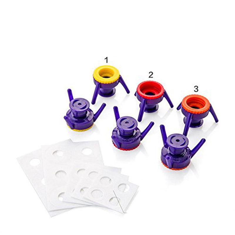 idrop FLIP-IT - Leakproof Inverted Caps Empty-It Bottle Cap Stand Kit
