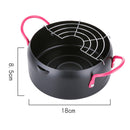 idrop 18 cm Stainless Steel Non-Stick Frying Cooking Pot Tempura Cookingware Kitchen Utensils