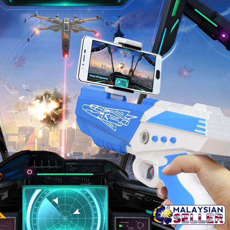 idrop AR-806 AR Game Gun Portable Plastic AR Toy with Cell Phone Stand Holder