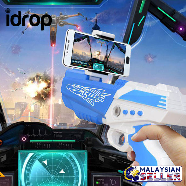 idrop AR-806 AR Game Gun Portable Plastic AR Toy with Cell Phone Stand Holder