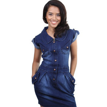 Short Blue Jeans Pants Skirt