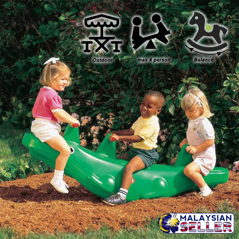 idrop Kid Children Creative Alligator Teeter Totter Toy for Indoor & Outdoor Home Toy [ 880-01-4373 ]