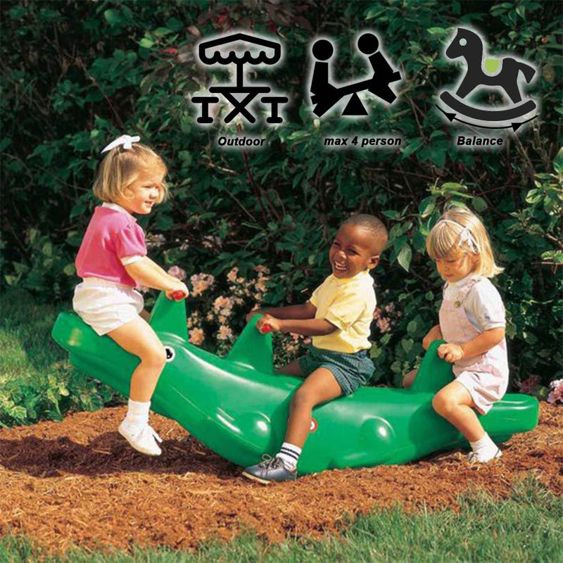 idrop Kid Children Creative Alligator Teeter Totter Toy for Indoor & Outdoor Home Toy [ 880-01-4373 ]
