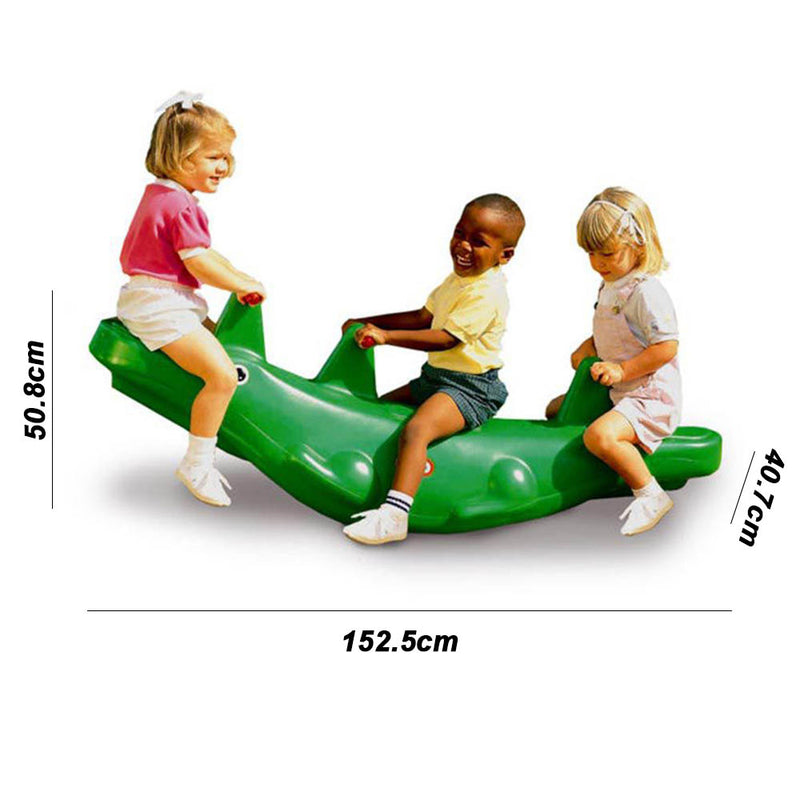 idrop Kid Children Creative Alligator Teeter Totter Toy for Indoor & Outdoor Home Toy [ 880-01-4373 ]