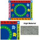 idrop Education And Learning Alphabets, Color, Numbers for Children Kids Carpet [ CP05 ]