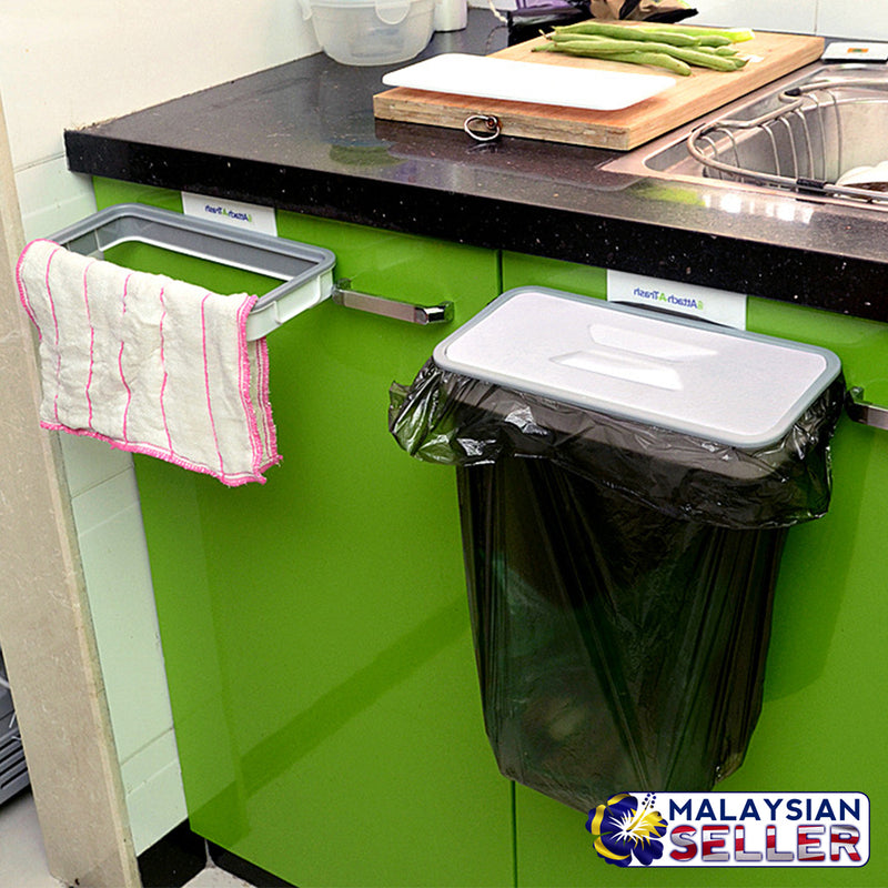 idrop Attach-A-Trash Hanging Trash Bag Holder Garbage Bags Storage Rack