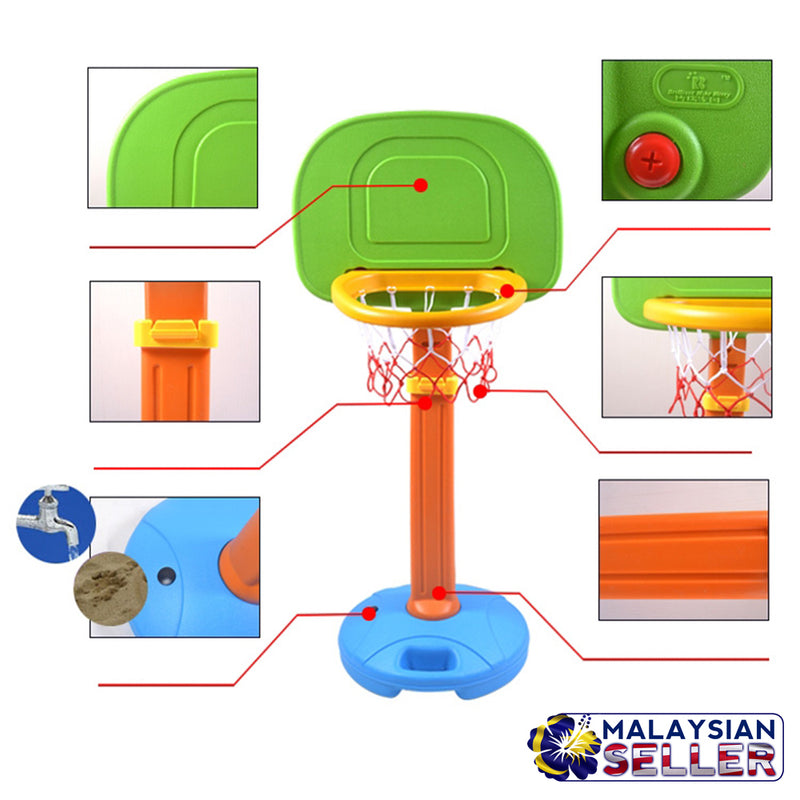 idrop Kids Children Basketball Stand Hoop Set with Outdoors Sports Toy [BS-03-C]