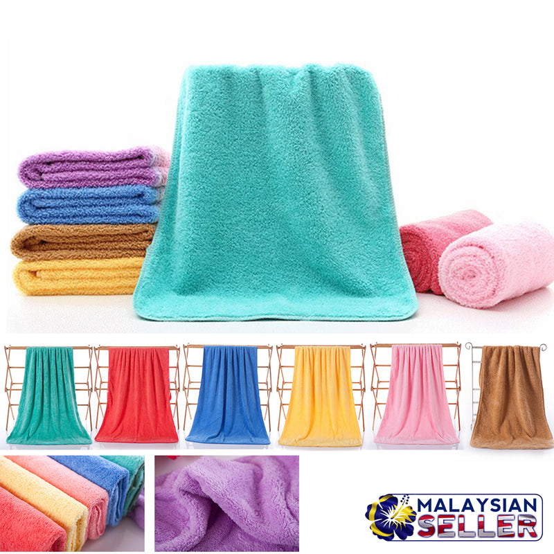 idrop Set of 2 Microfiber Quick Dry Adults Super Soft Absorbent Bath Towel